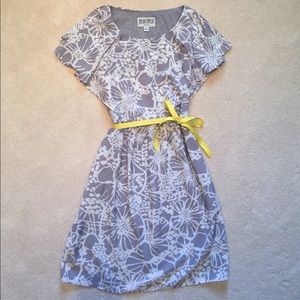 Gray Floral Dress