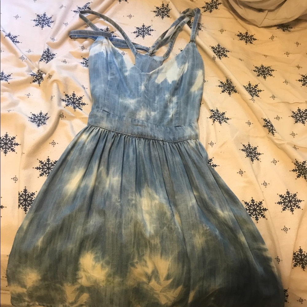 Tie dye baby doll dress