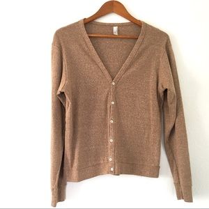 American Apparel Unisex Baby Ribbed Cardigan