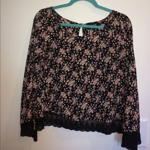 Long sleeve crop Blouse