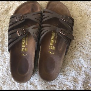 birkenstocks light brown