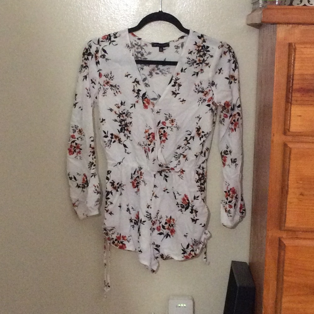 Kendall & Kylie Floral White Romper