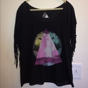 Black graphic tee