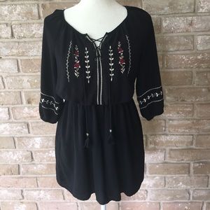 Embroidered Flower Dress