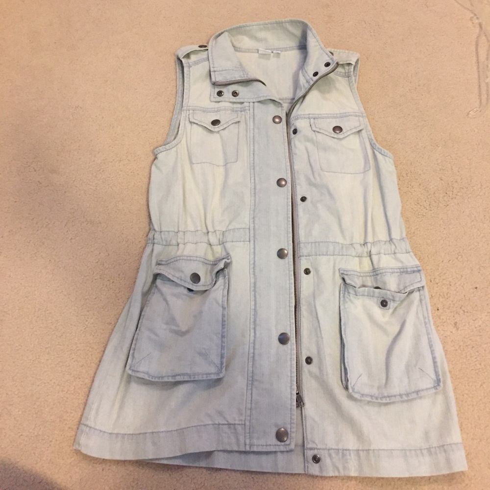 Long jean fishermen vest