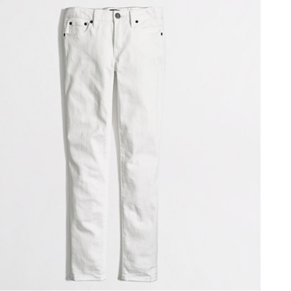 J. Crew Factory Denim - J. Crew White Skinny Ankle Jean