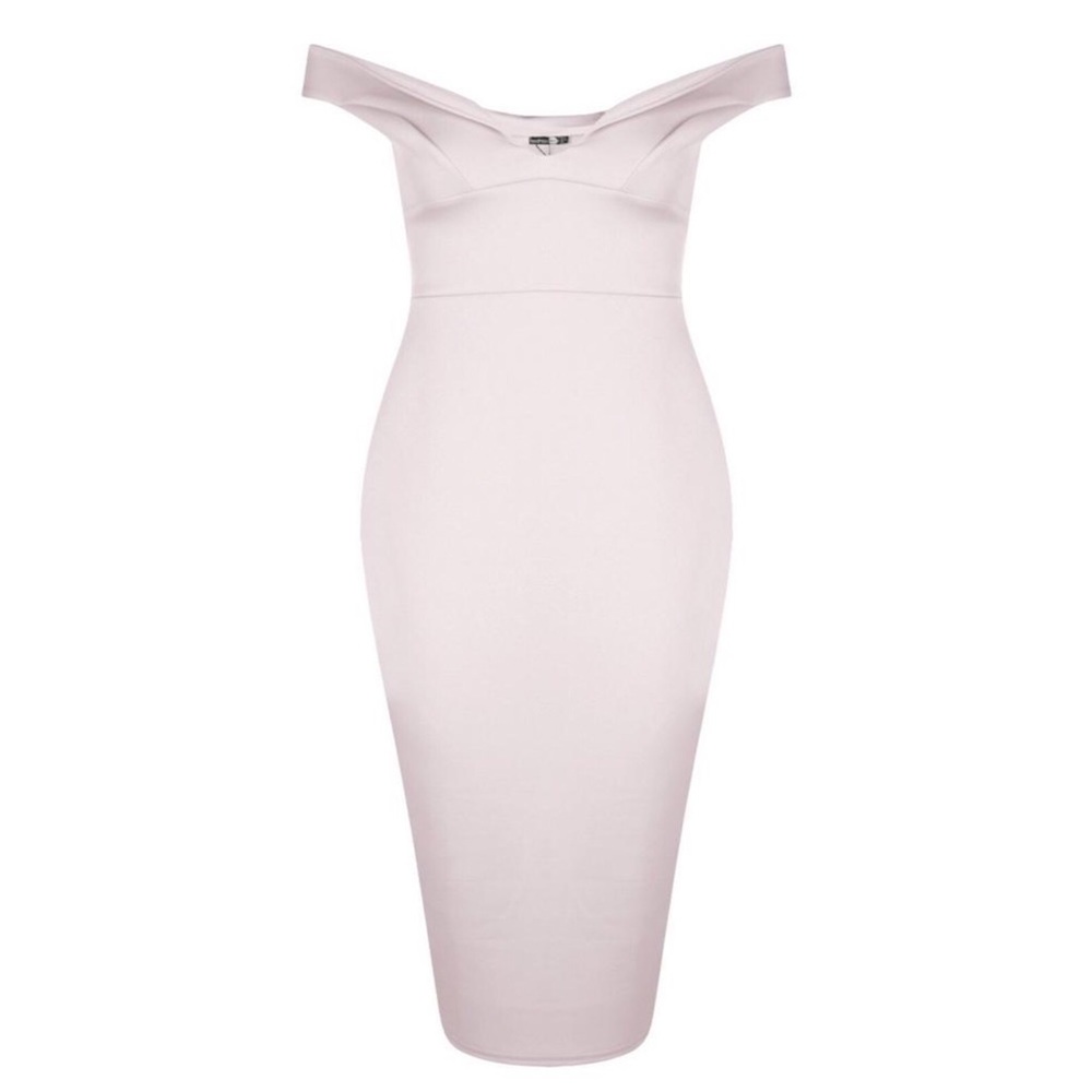 Off the Shoulder Midi Dress