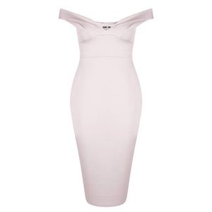 Off the Shoulder Midi Dress