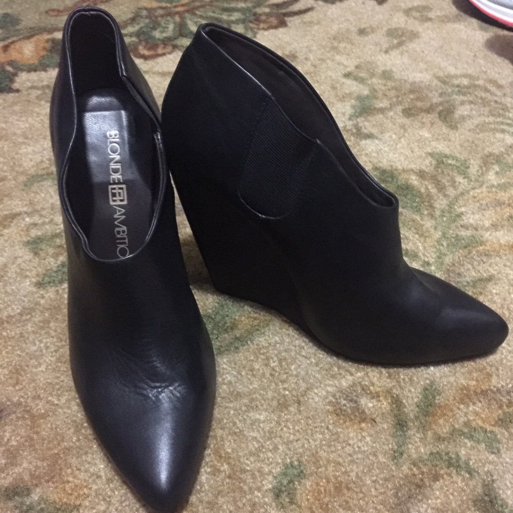 Black Low Ankle Booties