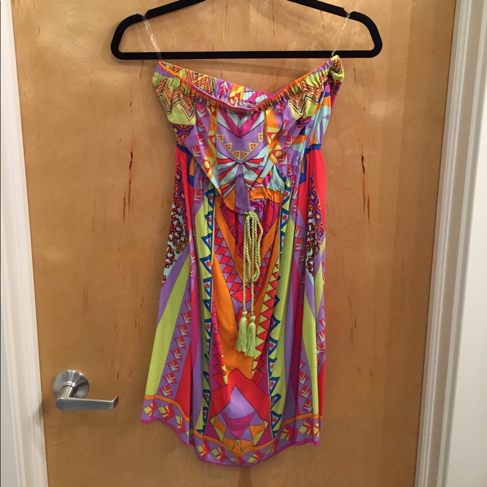 Bright neon pattern Cover Up by Flying Tomato