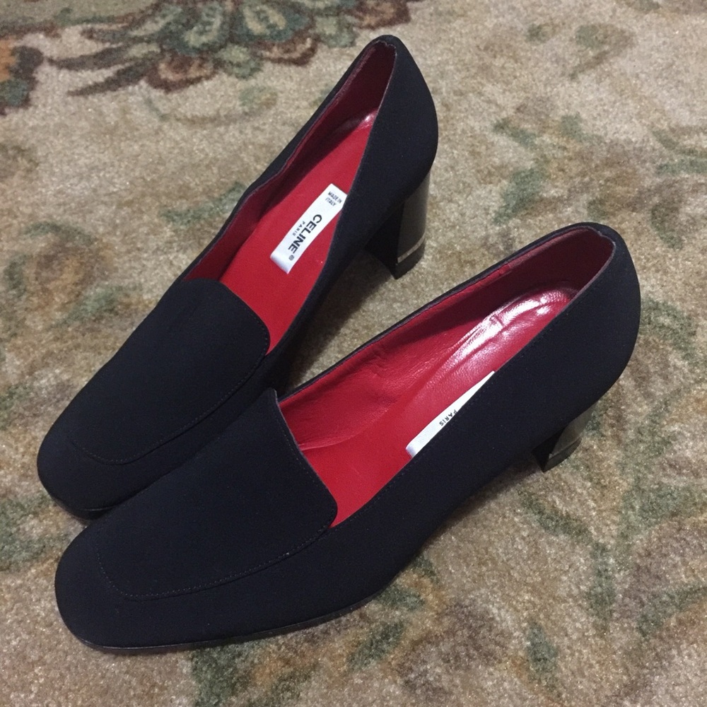 Celine Black Loafers