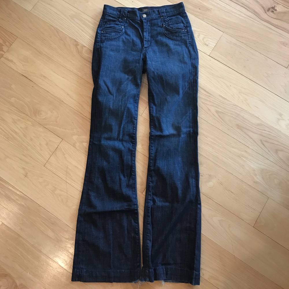 COH dragonfly stretch high rise wide leg jeans