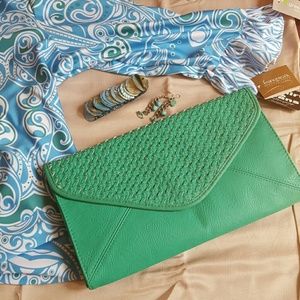 Francesca's Green Clutch