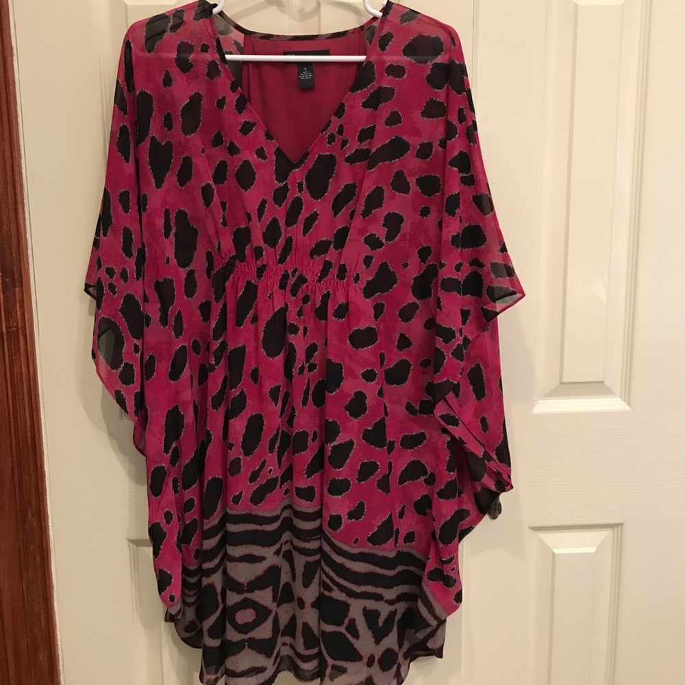 INC printed tunic top