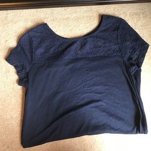 navy top