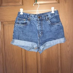High waisted Jean shorts
