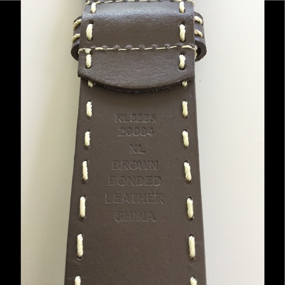 XL 1 1/2" Unisex Leather Double Hole Grommet Belt. - Picture 6 of 6