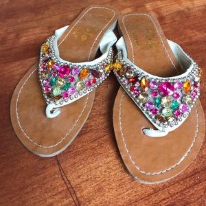 Callisto of California jeweled sandals