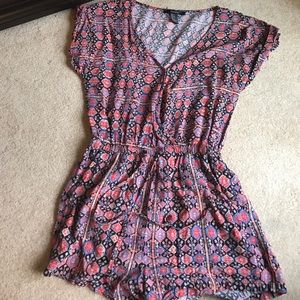 forever 21 print romper