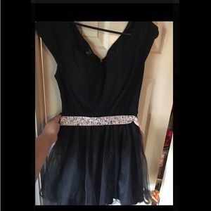 Short, black prom dress