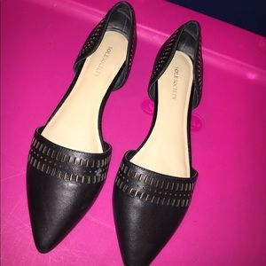 Sole Society Black Flats