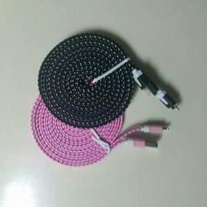 2 × 10ft iphone cable charger