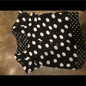Lane Bryant Blouse 14/16 polkadot