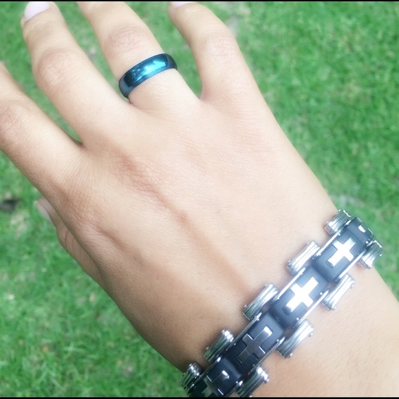 🆕Titanium Stainless Steel Band Blue - Picture 2 of 2