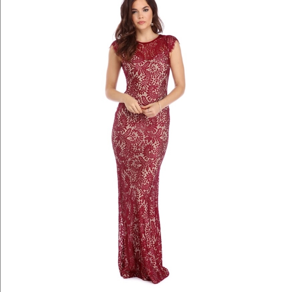 I am selling a red/nude color dress by Windsor