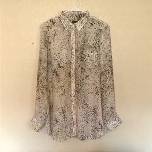 Banana Republic Silk Button Down
