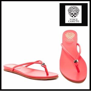 Vince Camuto coral flip flops!!! New!!!