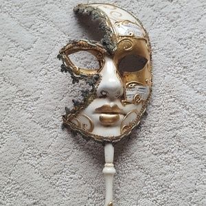 Venice venician mask with stick