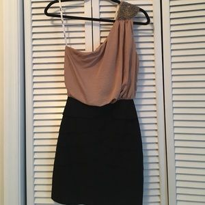 One shoulder cocktail dress. Worn once!