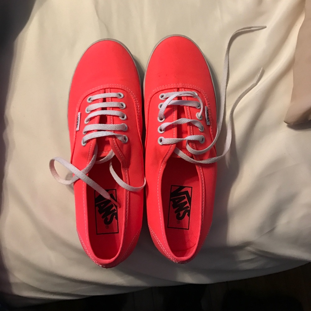 Neon pink Vans