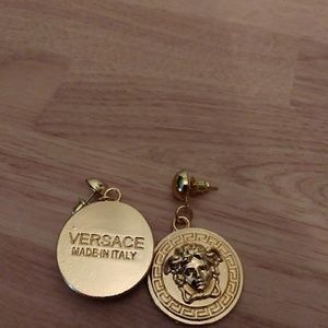 Gold plated Versace earrings new