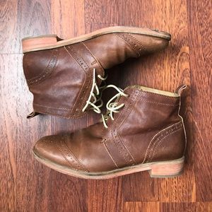 J. Shoes | "Olympias" Full Leather Oxfords