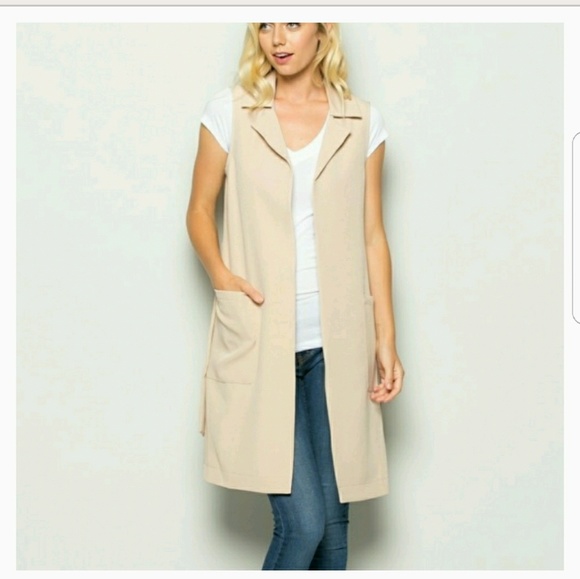 LAST ONE!! Khaki Trench Vest - Picture 6 of 6