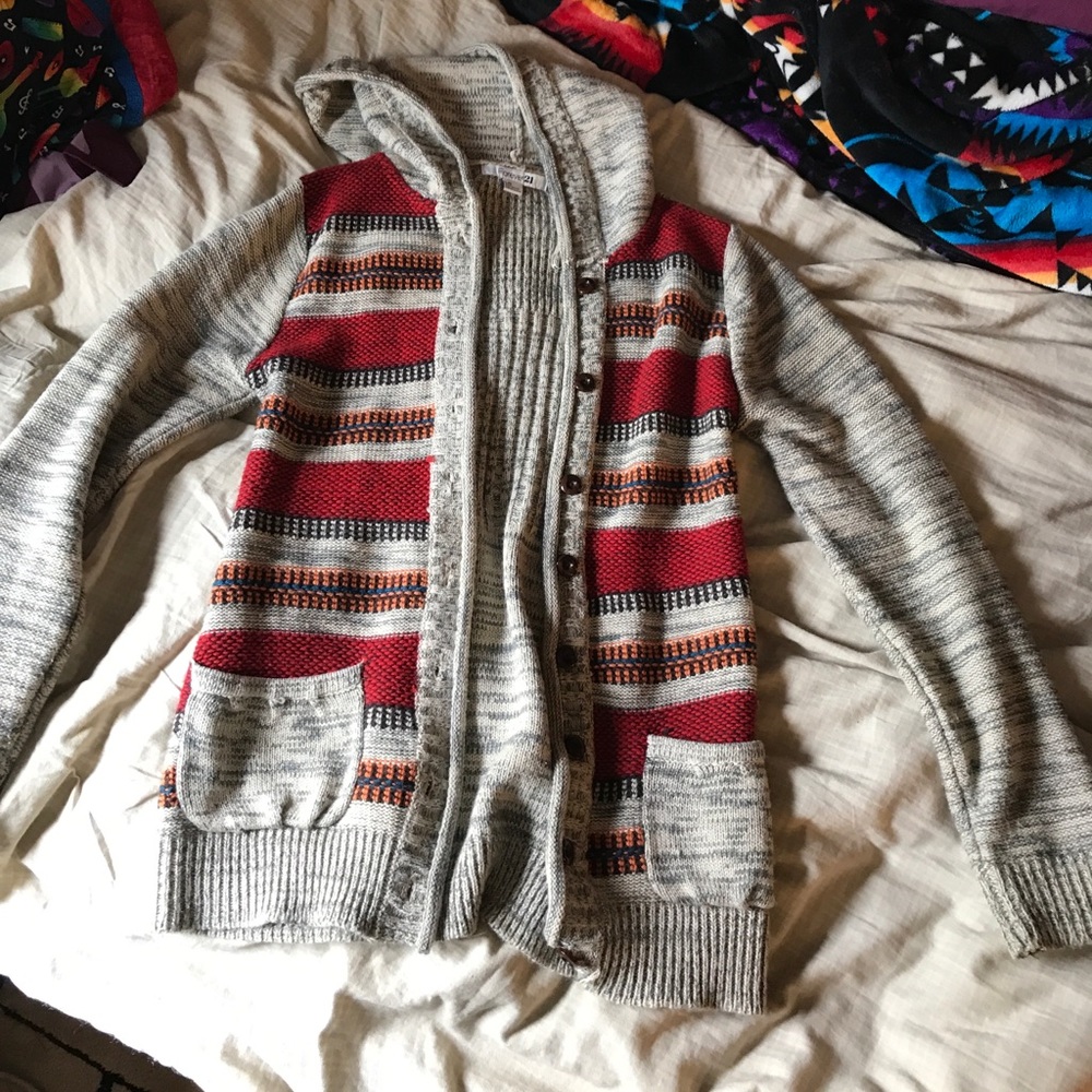 Button up sweater