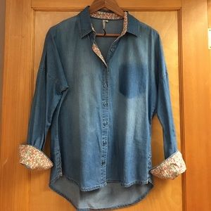 Romeo & Juliet Couture Denim Top