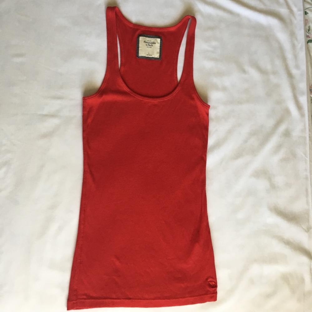 Abercrombie & Fitch tank in a beautiful vivid red