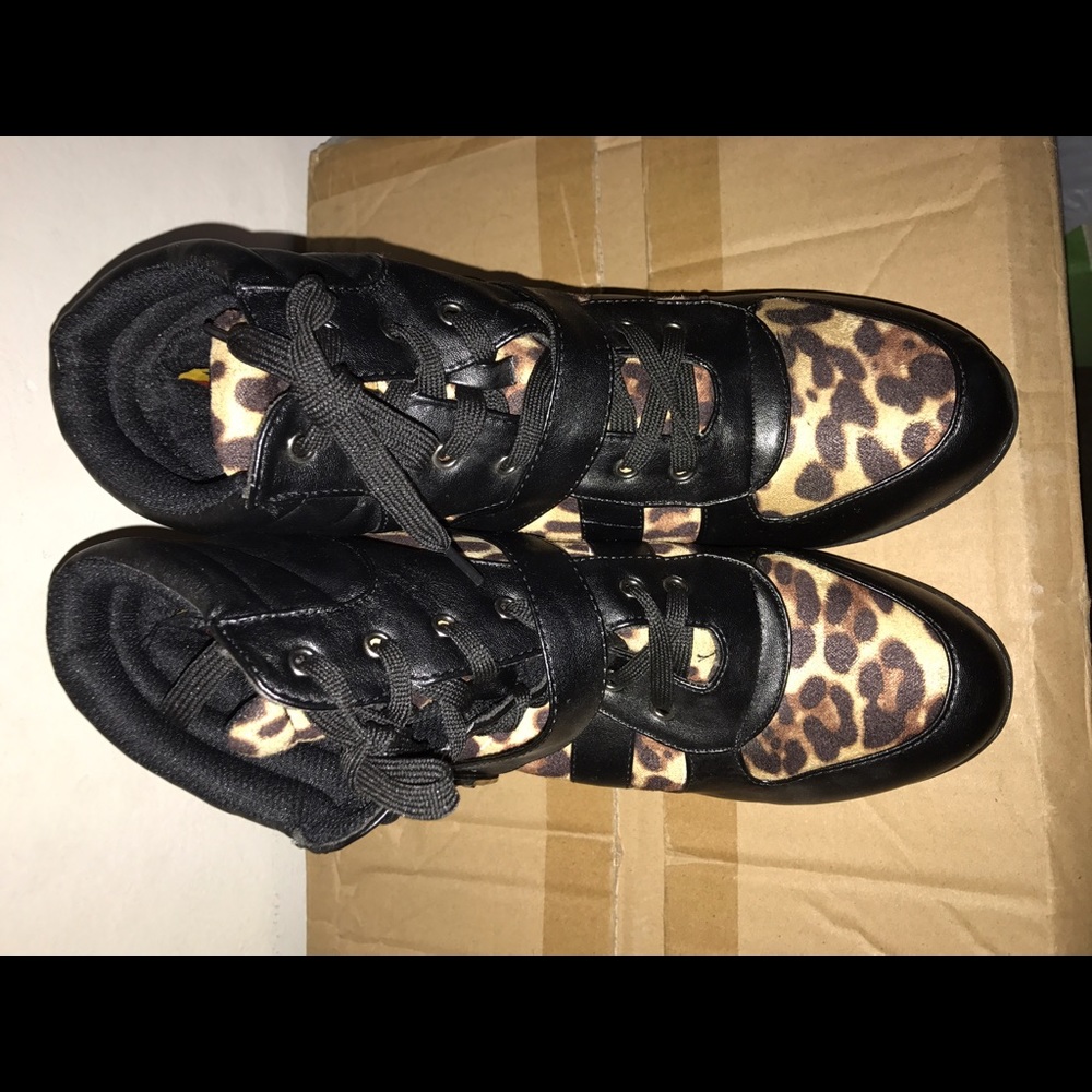 Apple Bottom Wedge Sneakers