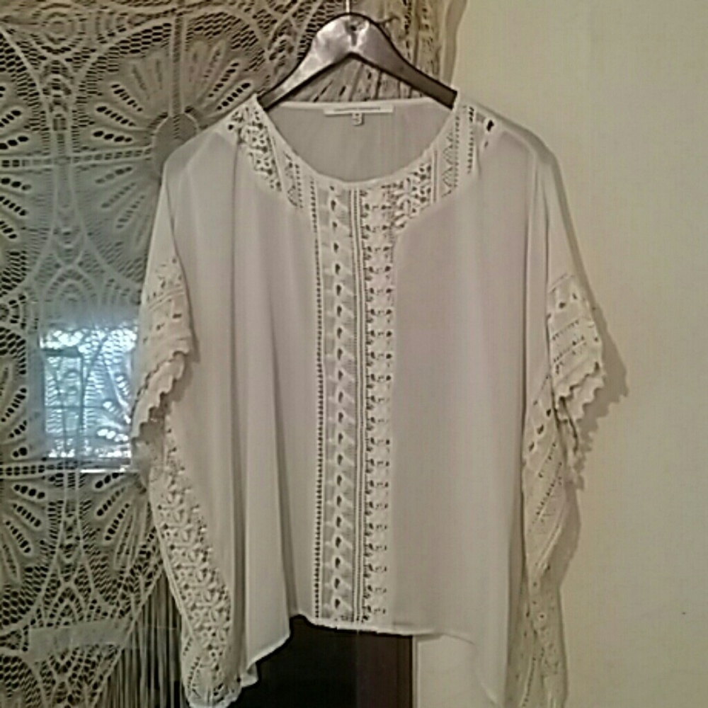 Sheer, batwing Boho Blouse