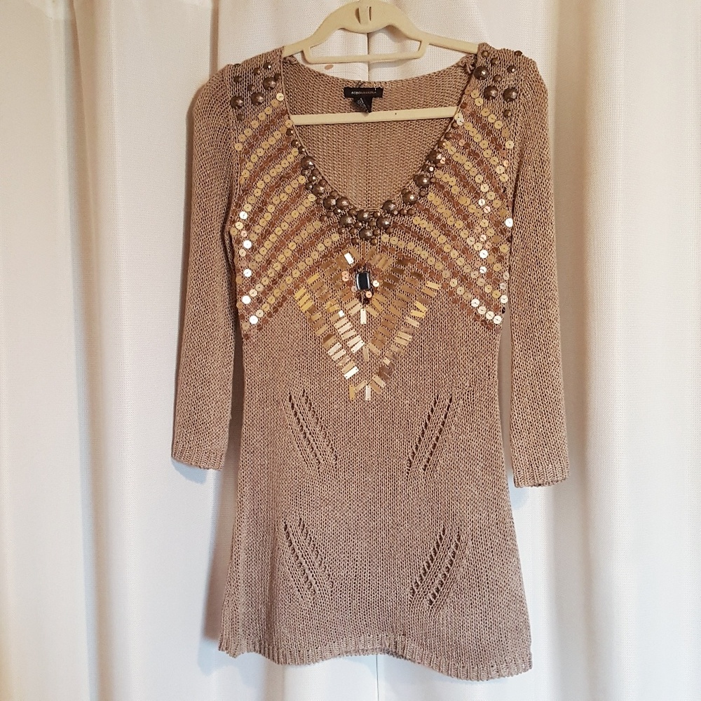 BCBG beaded sweater