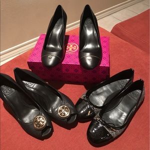 3 pairs of Tory Burch shoes