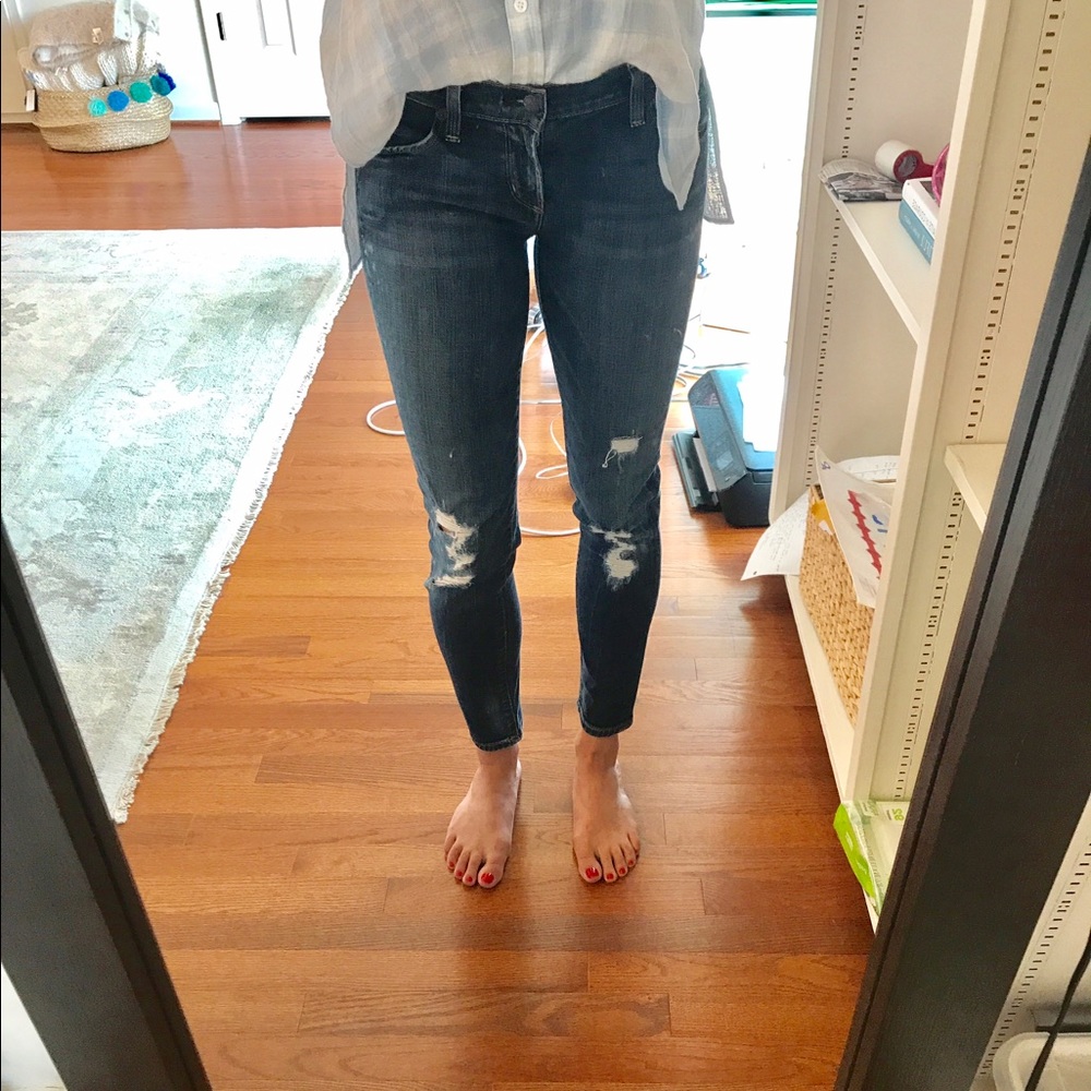 Citizens of Humanity Cropped Distressed Jeans