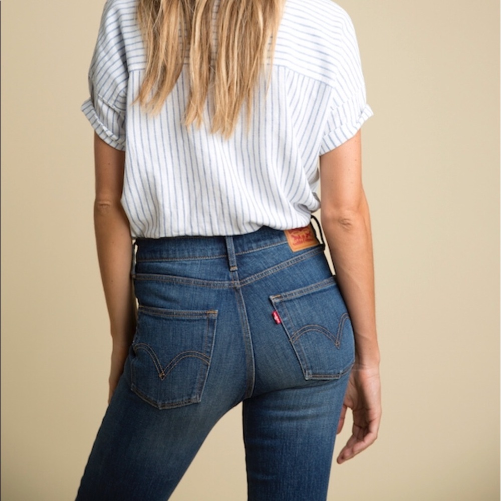 Levi's high waisted jeans