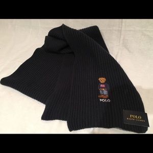 Polo by Ralph Lauren Black Polo Teddy Bear Scarf