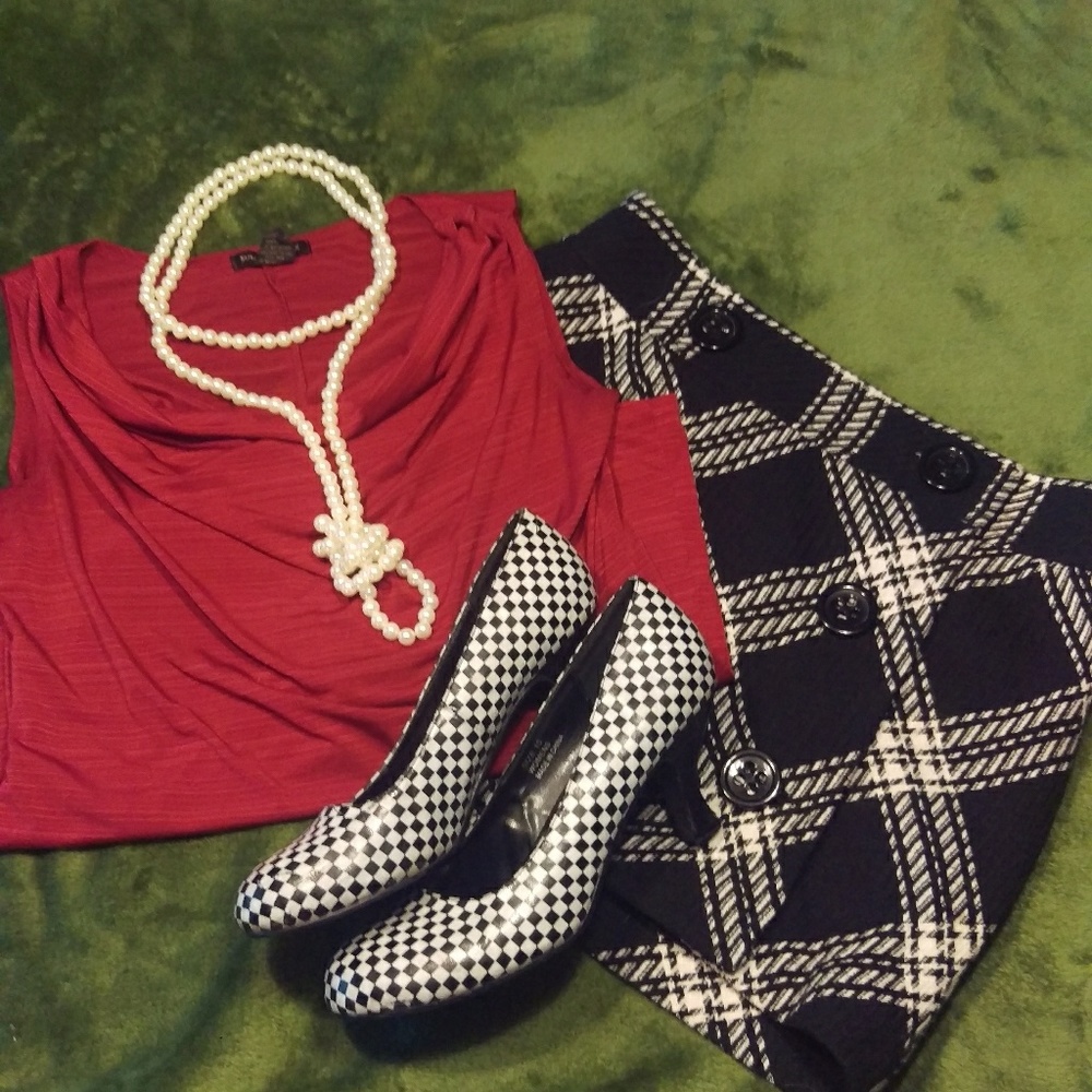 MOVING SALE! Checkered Heels Pumps