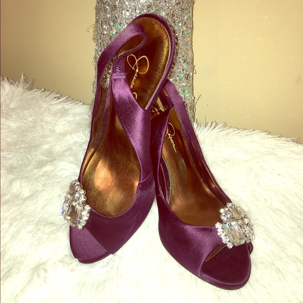 Eggplant Jessica Simpson 'Hardy' Slingback