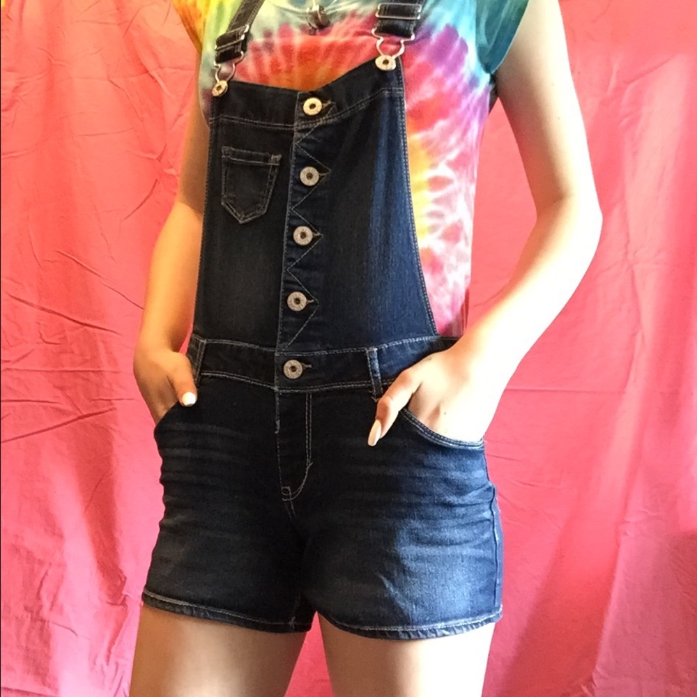 jean overall shorts